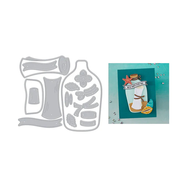 Hero Arts Etched Die Set - Message in a Bottle