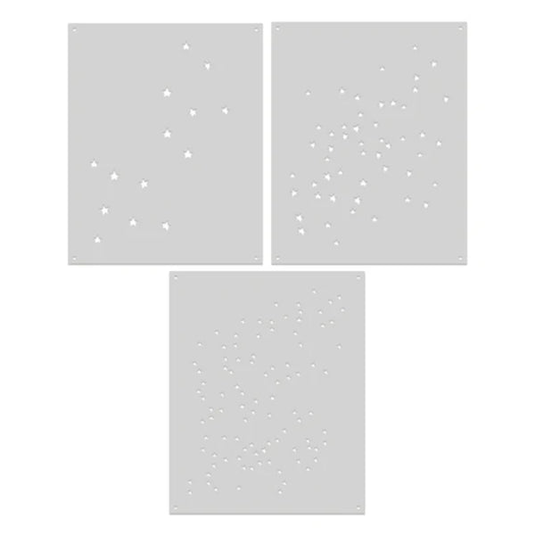 Hero Arts Hocus Pocus Colour Layering Stencil Set - Scattered Stars