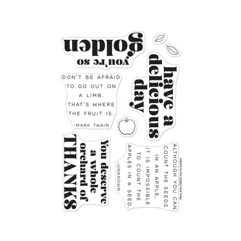 Hero Arts I Pick You Clear Stamp Set - You're Golden