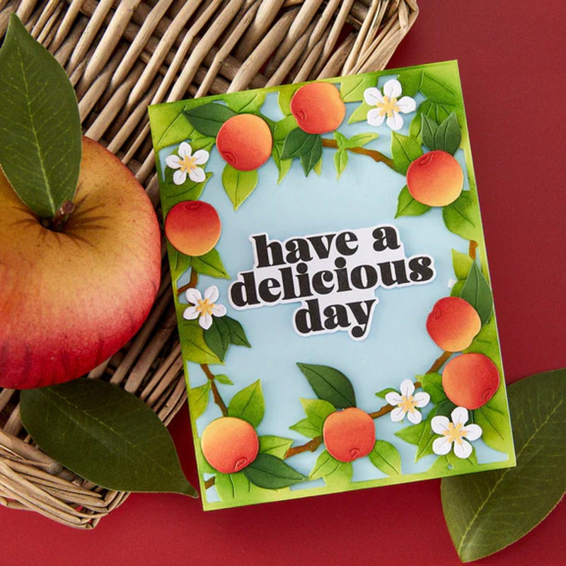 Hero Arts I Pick You Die & Stencil Bundle - Apple Frame
