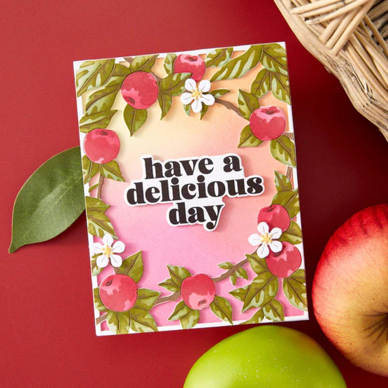 Hero Arts I Pick You Die & Stencil Bundle - Apple Frame