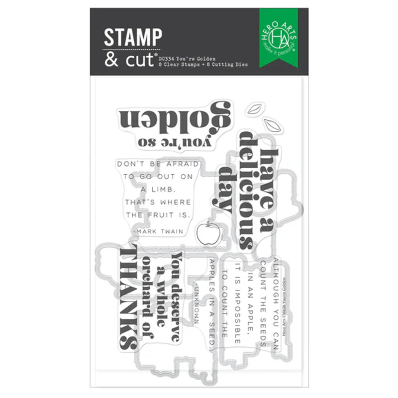 Hero Arts I Pick You Stamp & Cut Set - You're Golden