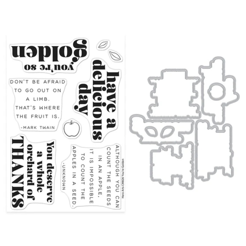 Hero Arts I Pick You Stamp & Cut Set - You're Golden