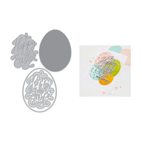 Hero Arts Letterpress + Foil & Cut - Happy Easter