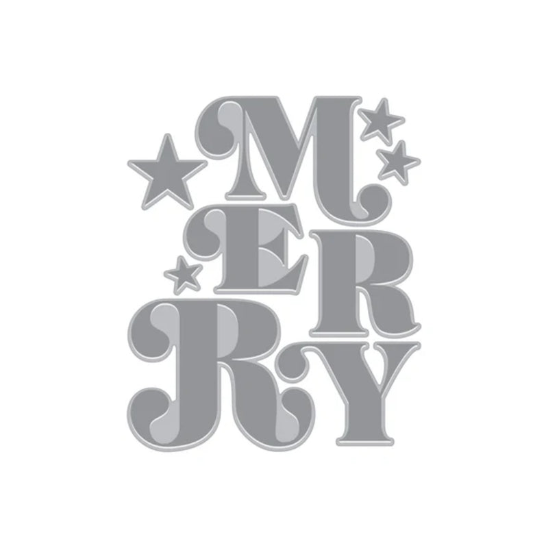 Hero Arts Very Merry BetterPress + Foil Set - Merry Tree Letterpress