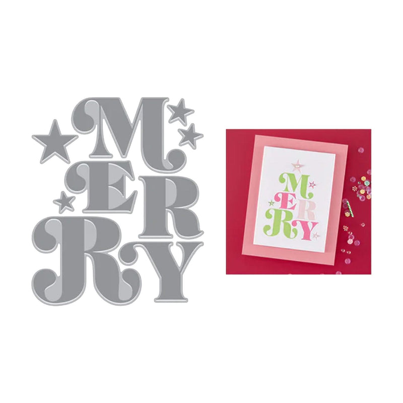 Hero Arts Very Merry BetterPress + Foil Set - Merry Tree Letterpress