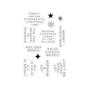 Hero Arts Very Merry Clear Stamp Set - Modern Holiday Greetings