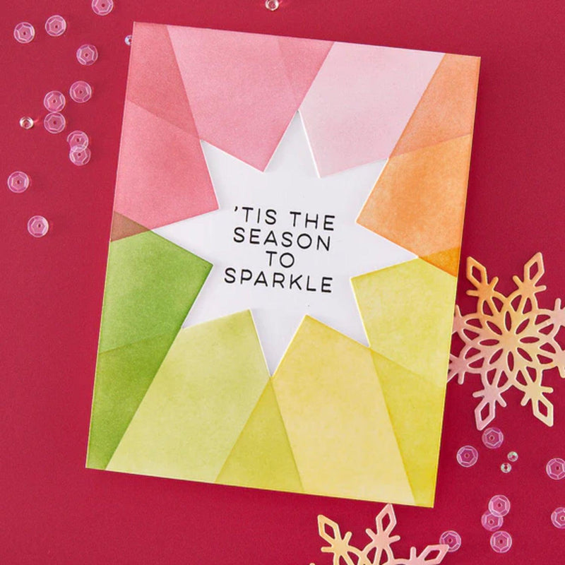 Hero Arts Very Merry Colour Layering Stencil Set - Starburst Design