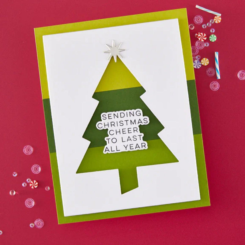 Hero Arts Very Merry Stylish Etched Die Set - Festive Tree