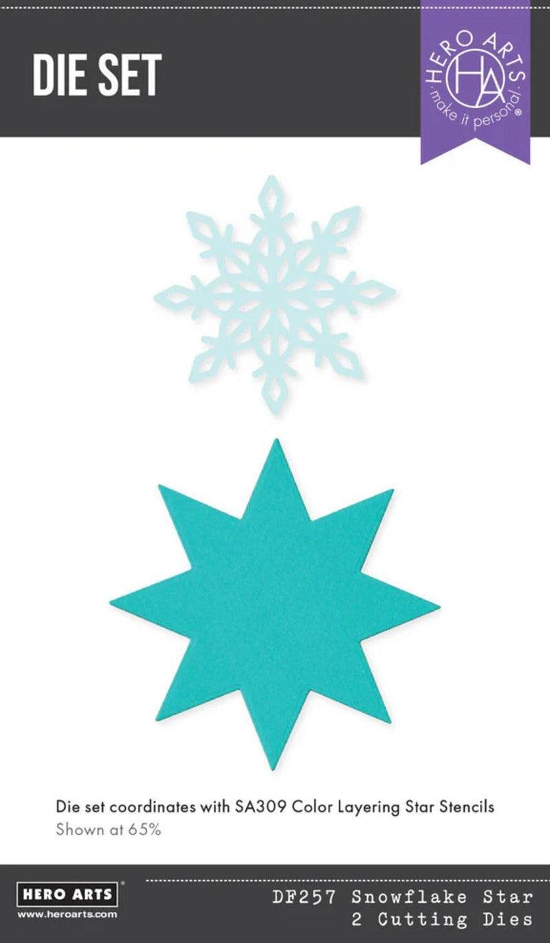 Hero Arts Very Merry Stylish Etched Die Set - Snowflake Star