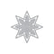 Hero Arts Very Merry Stylish Etched Die Set - Snowflake Star