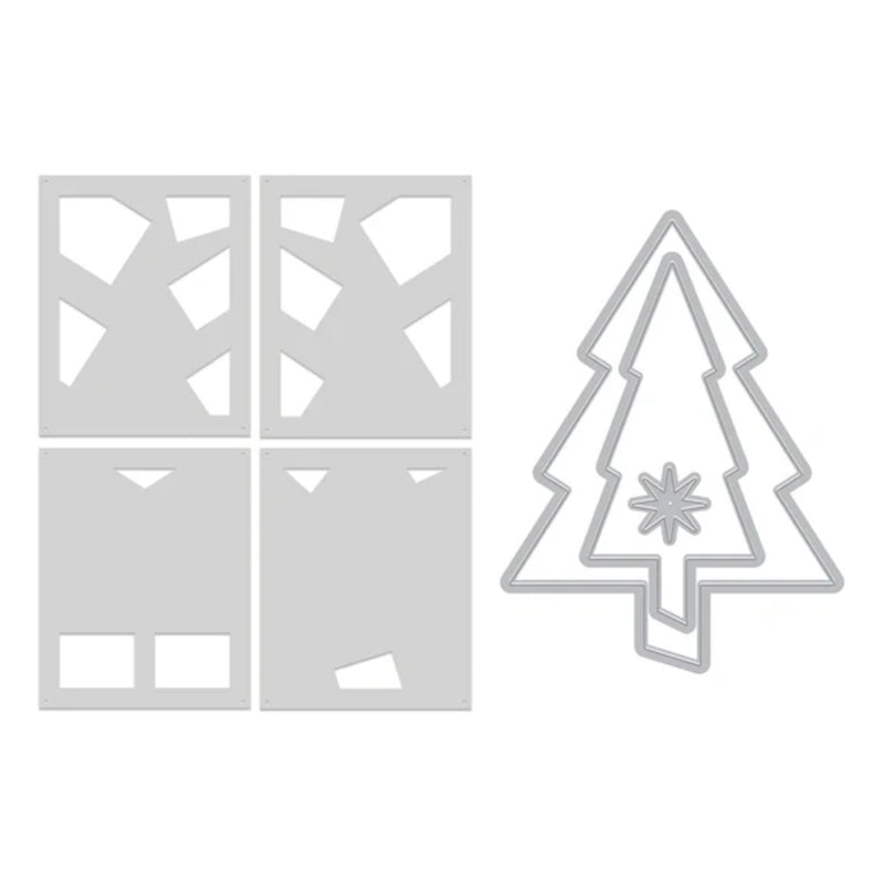 Hero Arts Very Merry Tree Die & Stencil Bundle
