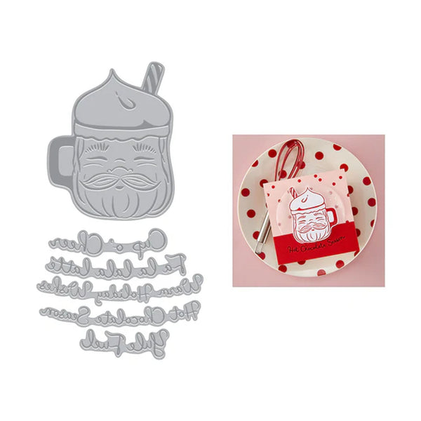 Hero Arts Yule Fuel Letterpress + Foil Plate - Cup of Cheer