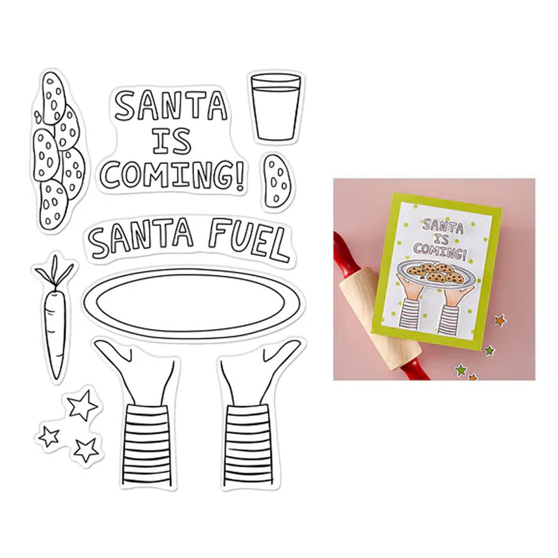 Hero Arts Yule Fuel Clear Stamp Set - Santa Fuel