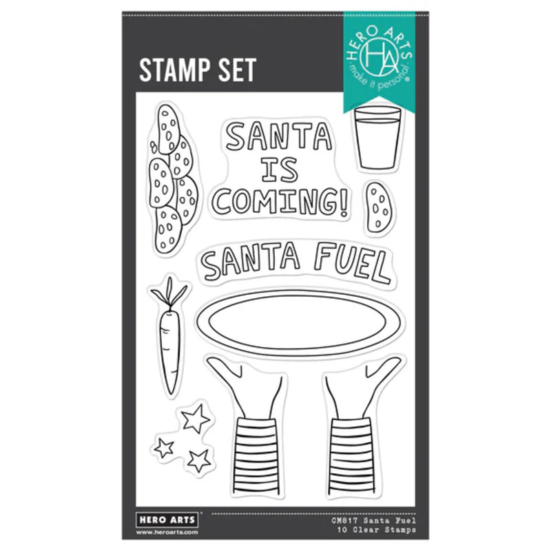 Hero Arts Yule Fuel Clear Stamp Set - Santa Fuel