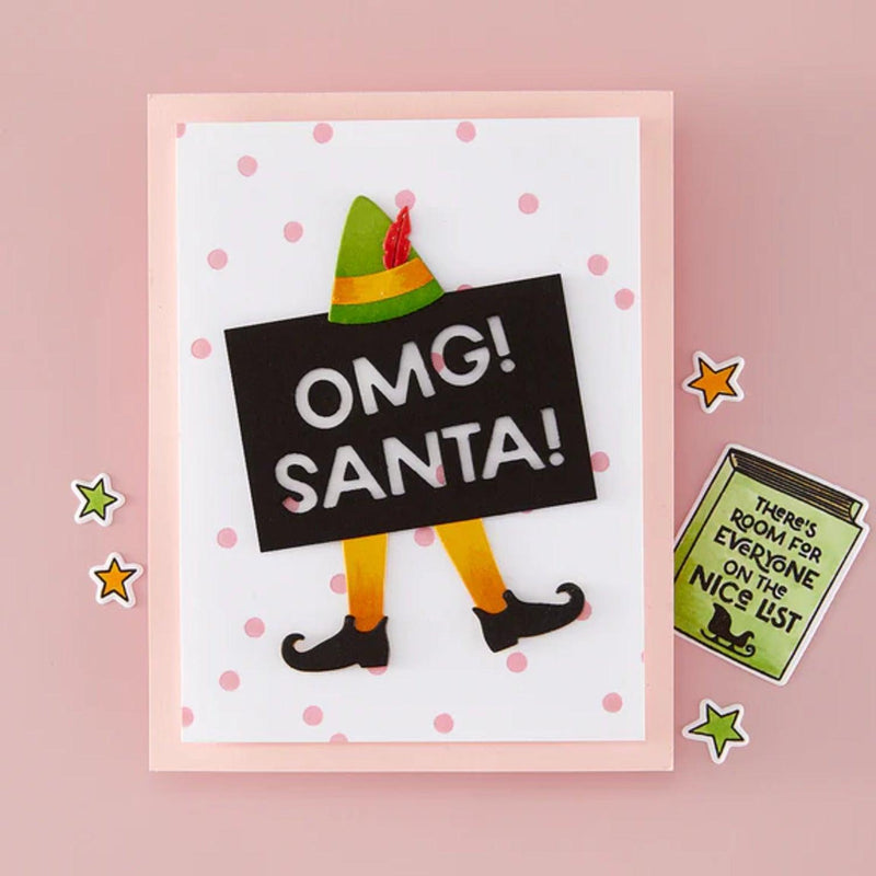 Hero Arts Yule Fuel Letterpress + Foil Plate - Celebration