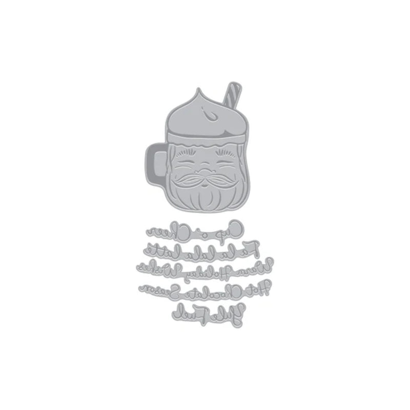 Hero Arts Yule Fuel Letterpress + Foil Plate - Cup of Cheer