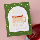Hero Arts Yule Fuel Letterpress + Foil Plate - Cup of Cheer