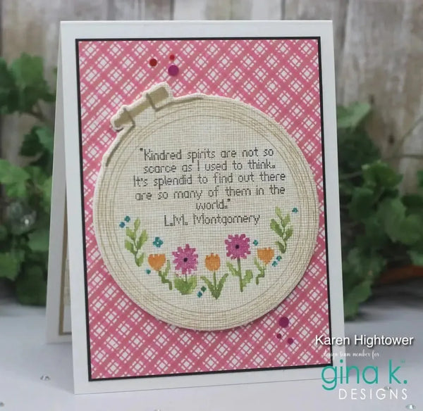 Gina K Designs Stamp & Die Set - Home Is Where the Heart Is