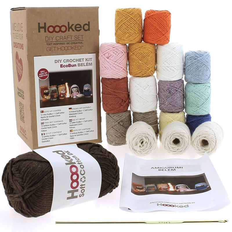 Hoooked DIY Crochet Kit - Belem Nativity Scene Set