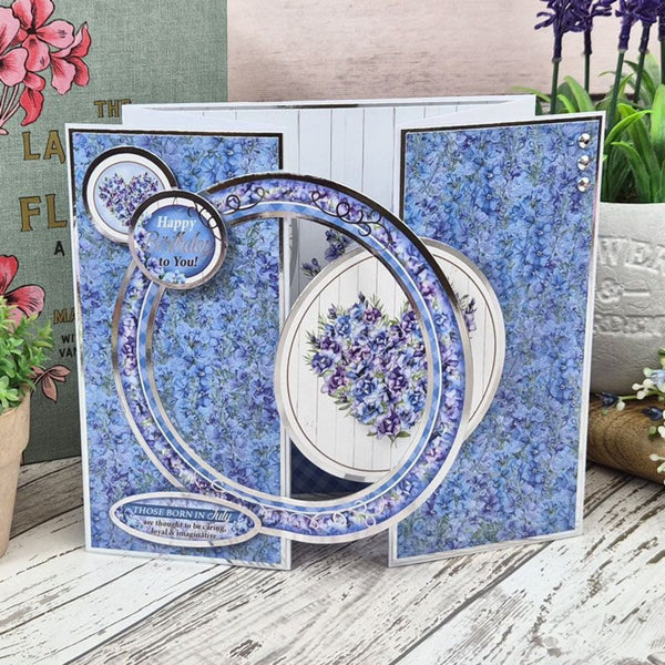 Hunkydory A Year of Flowers Larkspur Luxury Topper Sheet - July