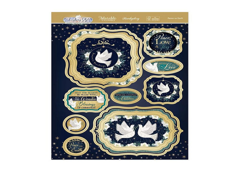 Hunkydory Christmas Style Luxury Topper Set - Peace on Earth