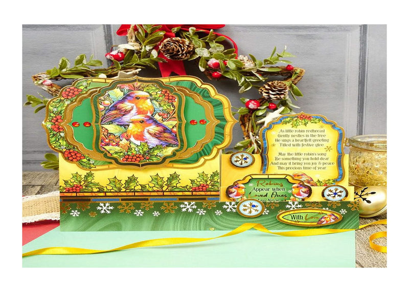 Hunkydory Christmas Style Luxury Topper Set - Little Robin Redbreast