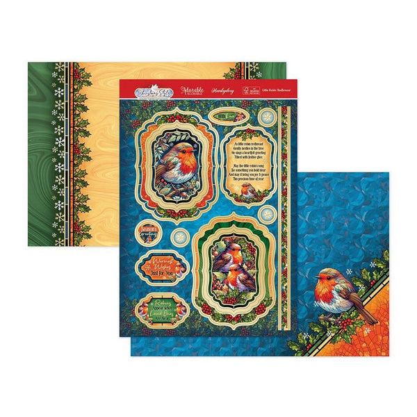 Hunkydory Christmas Style Luxury Topper Set - Little Robin Redbreast