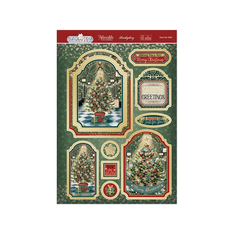 Hunkydory Christmas Style Luxury Topper Set - Deck the Halls