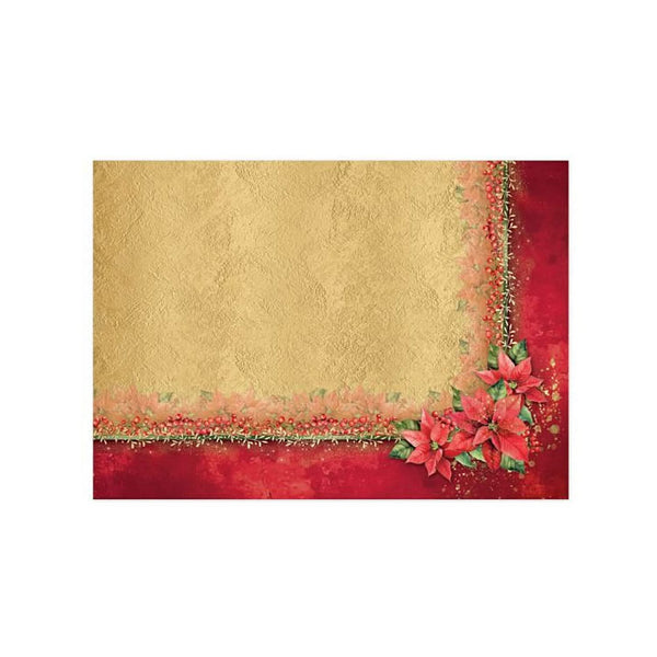 Hunkydory Festive Joy Luxury Topper Set - Sparkling Poinsettias