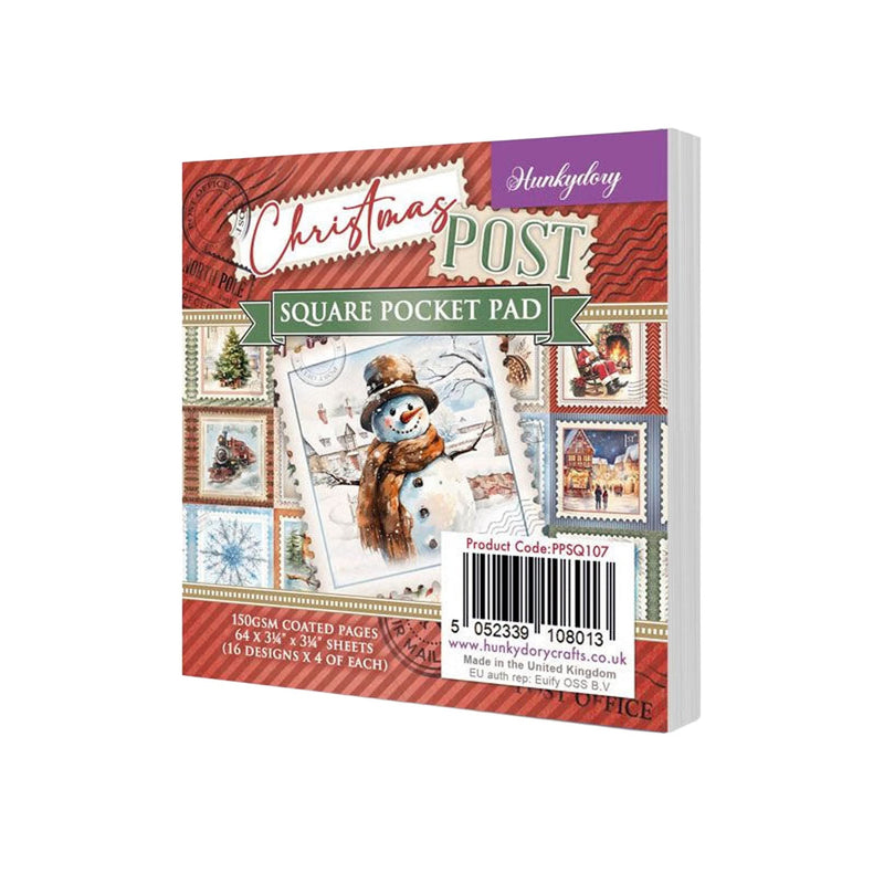 Hunkydory Square Pocket Pad - Christmas Post