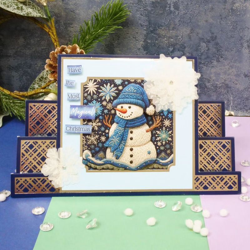 Hunkydory Square Pocket Pad - An Embroidered Christmas