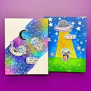 Simon Hurley create. Clear Stamps 6"X9" Space Friends