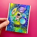 Simon Hurley create. Clear Stamps 6"X9" Space Friends