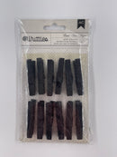 American Crafts Whittles Glitter Clothespins 12PK - Black*