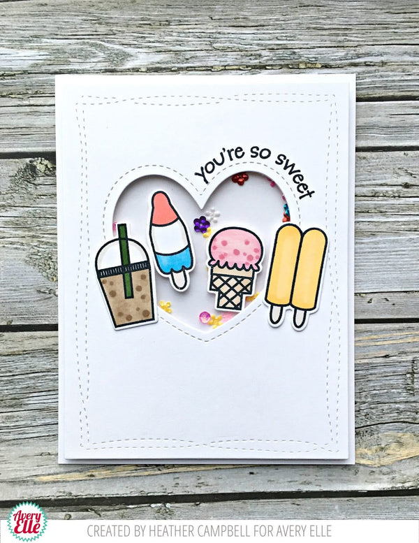 Avery Elle Clear Stamp Set 3"x 4" - Cool Treats*