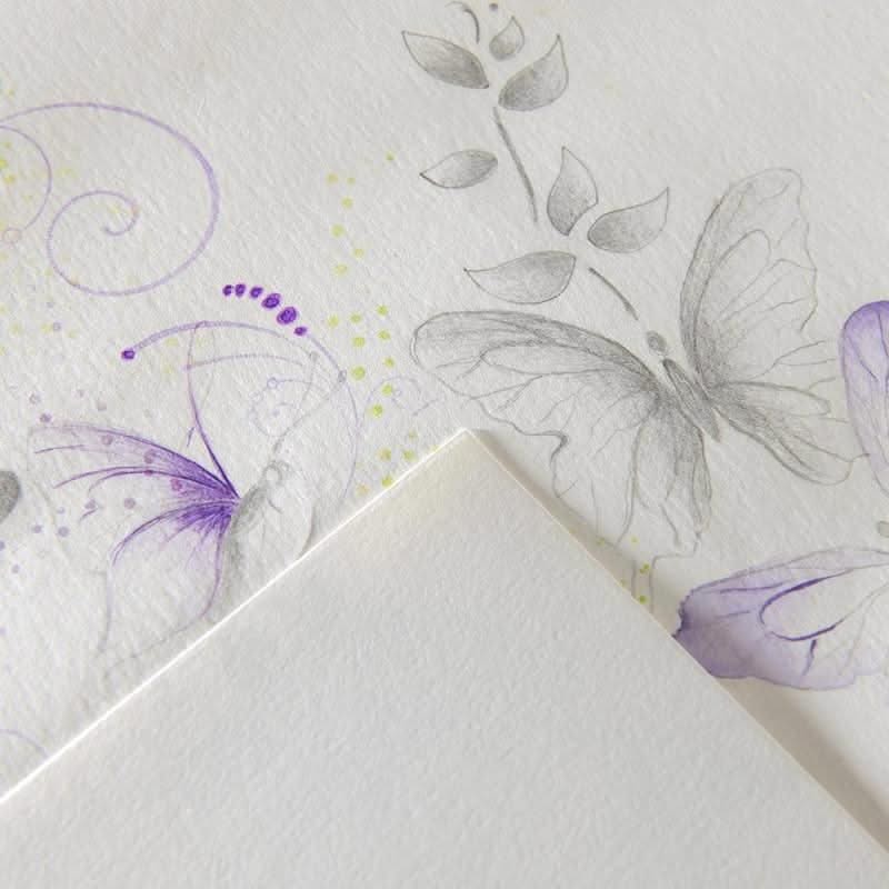 Canson Imagine White Mixed Media Pad - Light Grain 200gsm A4 - 50 Sheets