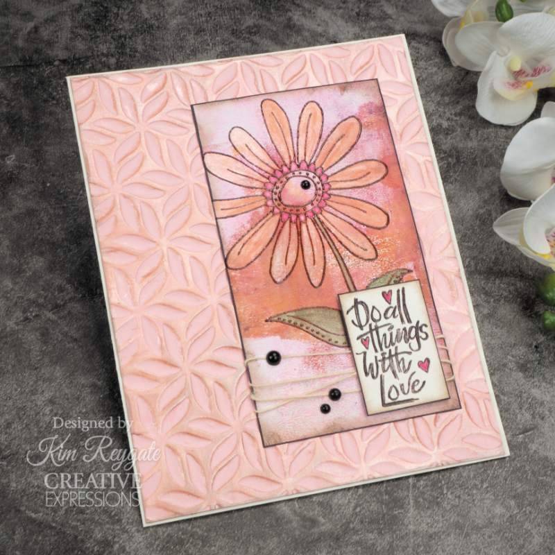 Woodware Clear Stamp 4"x 6" - Petal Doodles - With Love*