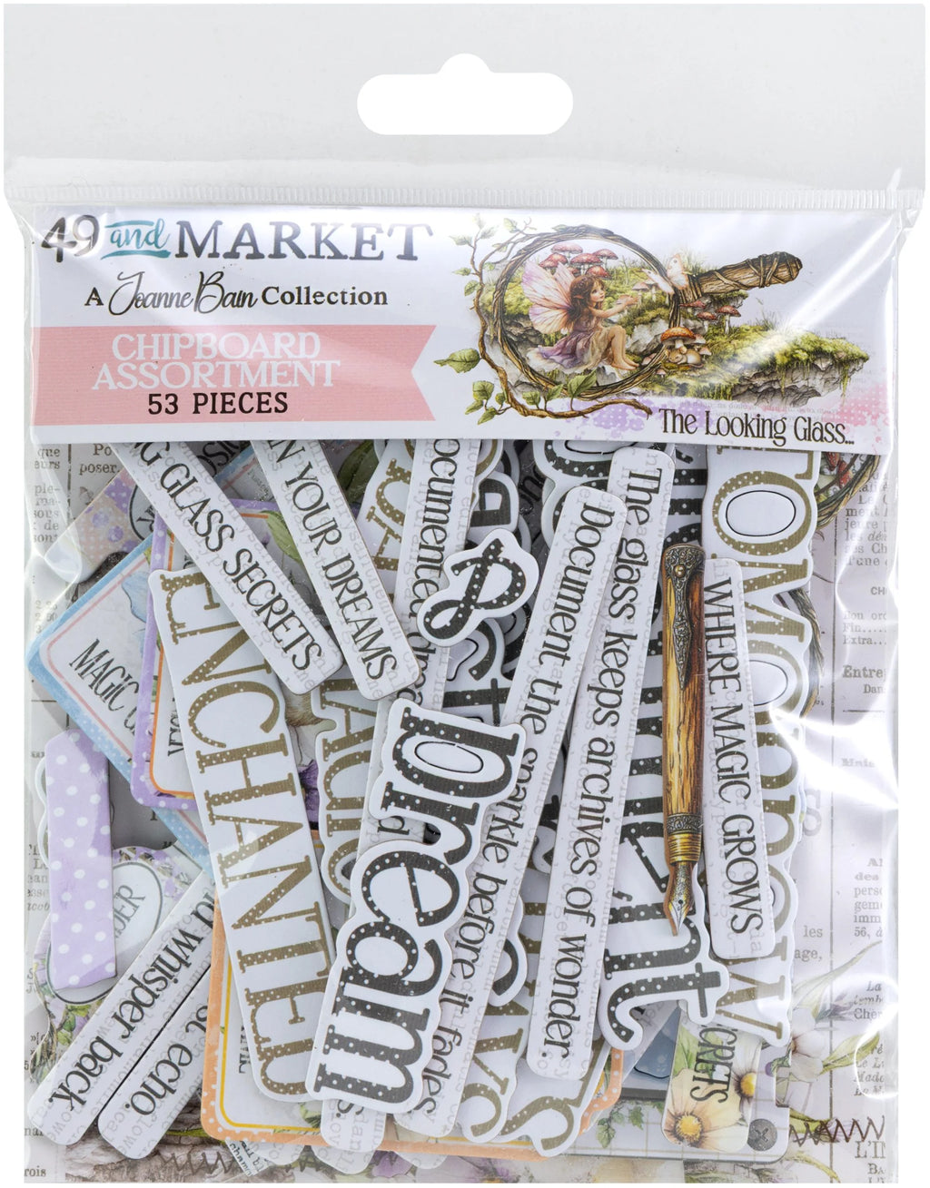 49 And Market – The Looking Glass – Chipboard Assortment – CraftOnline