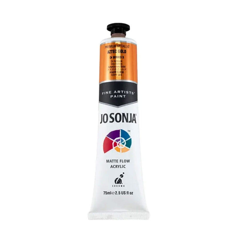 Jo Sonja Acrylic Paint 75ml - Premium Metallic S3 - Aztec Gold