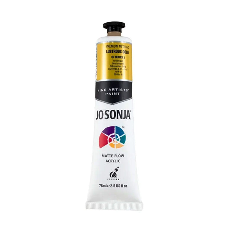 Jo Sonja Acrylic Paint 75ml - Premium Metallic S3 - Lustrous Gold