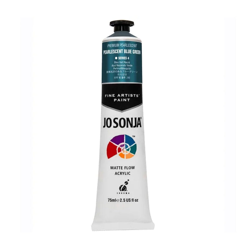 Jo Sonja Acrylic Paint 75ml - Premium Pearlescent S4 - Blue Green