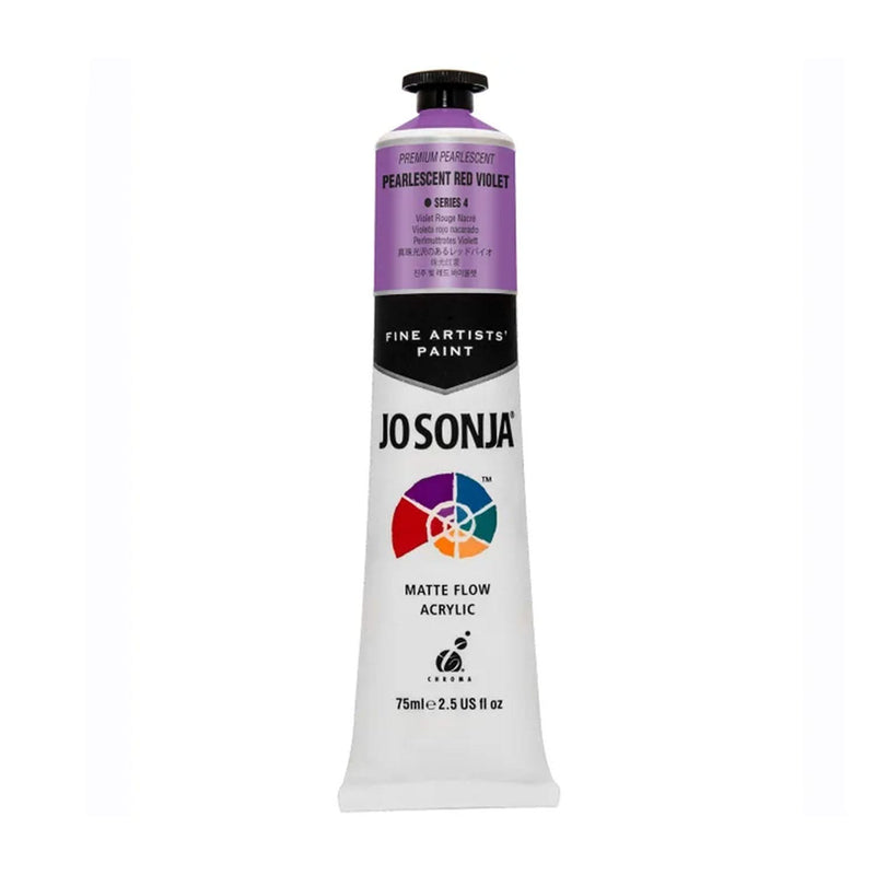 Jo Sonja Acrylic Paint 75ml - Premium Pearlescent S4 - Red Violet