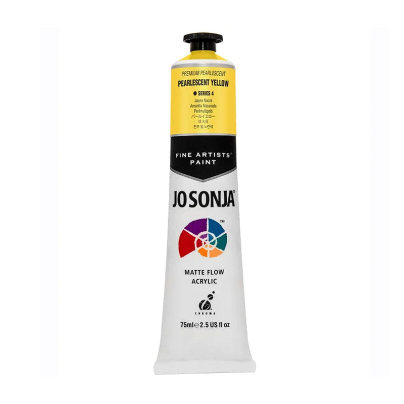 Jo Sonja Acrylic Paint 75ml - Premium Pearlescent S4 - Yellow