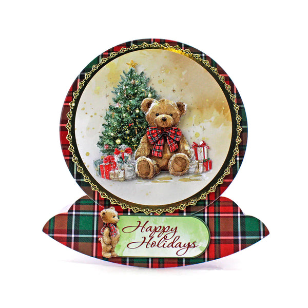 Katy Sue Die Cut Decoupage 12/Pkg - Teddy Bear Christmas