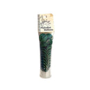 A package of Alphabet Buttons in a clear plastic tube with a beige header card, containing green buttons.