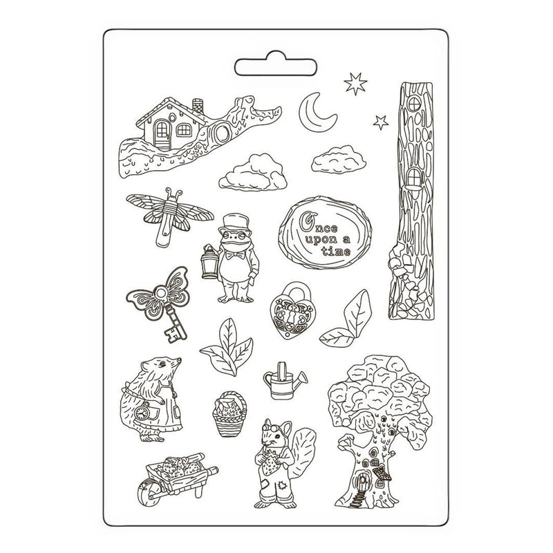 Stamperia Soft Maxi Mould A4 - Hidden Grove