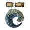 Stamperia Soft Maxi Mould A5 - Silent Sea - Wave