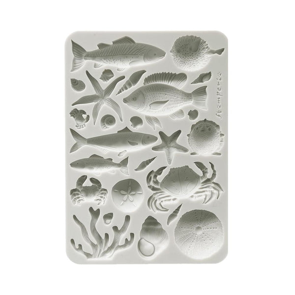 Stamperia Silicon Mould A5 - Silent Sea - Shells & Fish