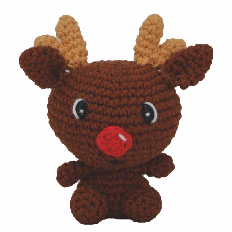 Knitty Critters Festive Friends Crochet Kit - Reindeer